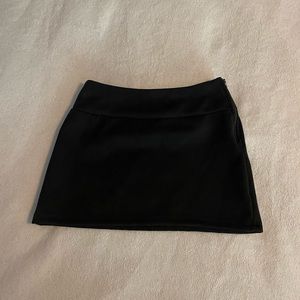 Express black sued skirt